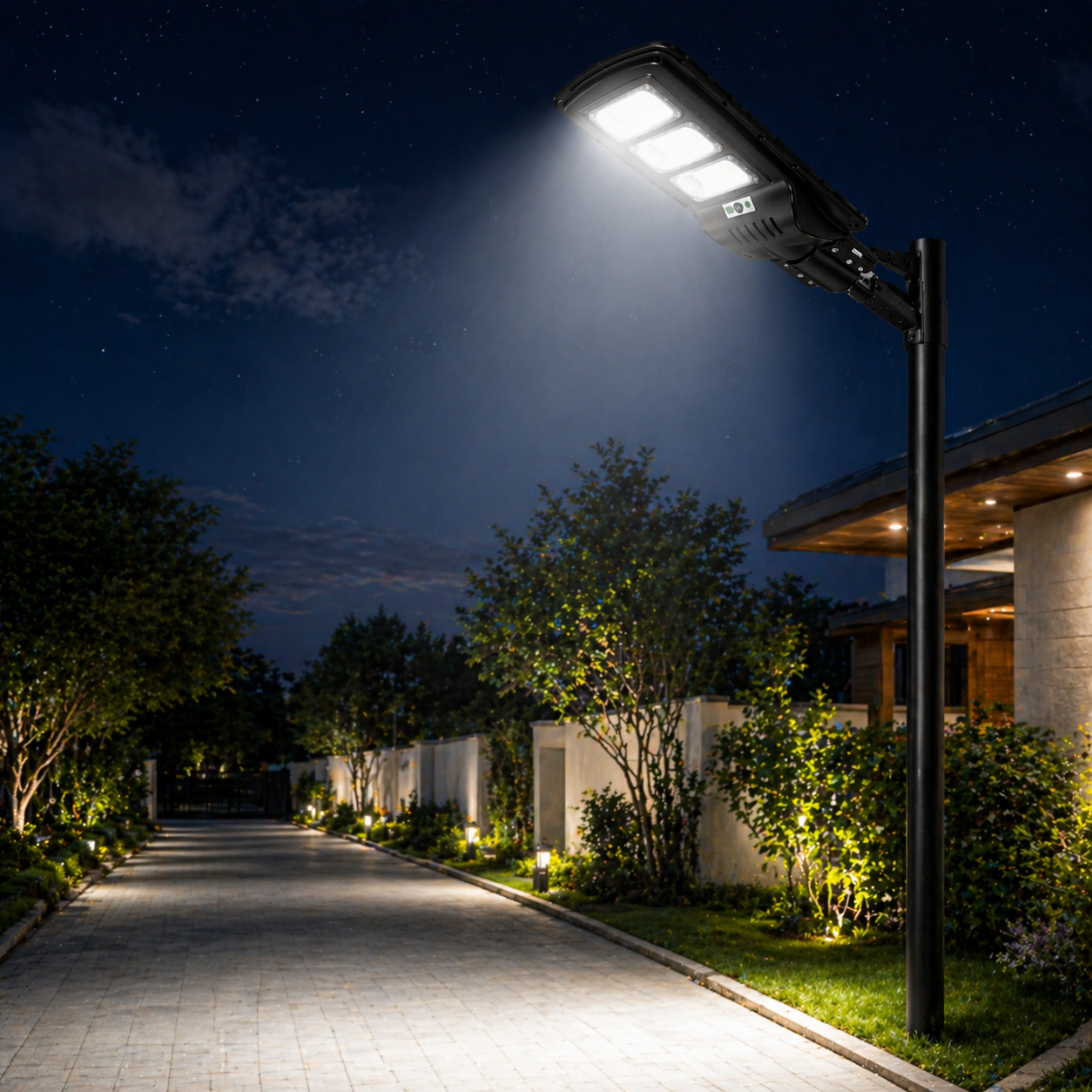 Lampione Solare LED 90W
