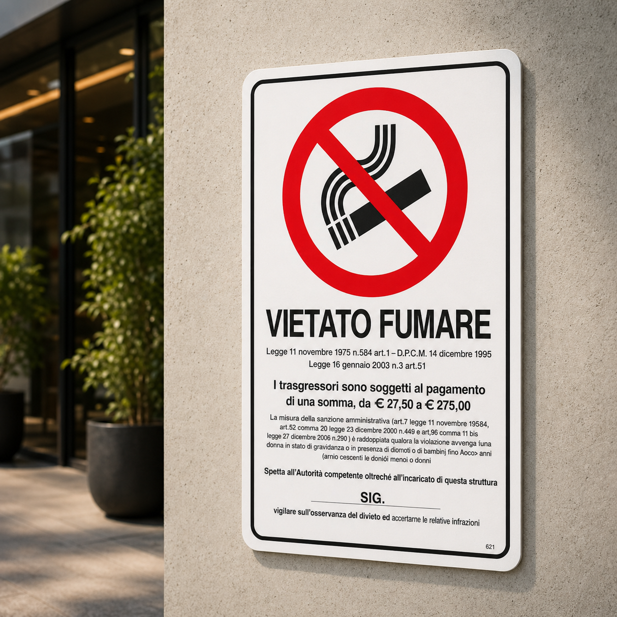 Cartello Vietato Fumare