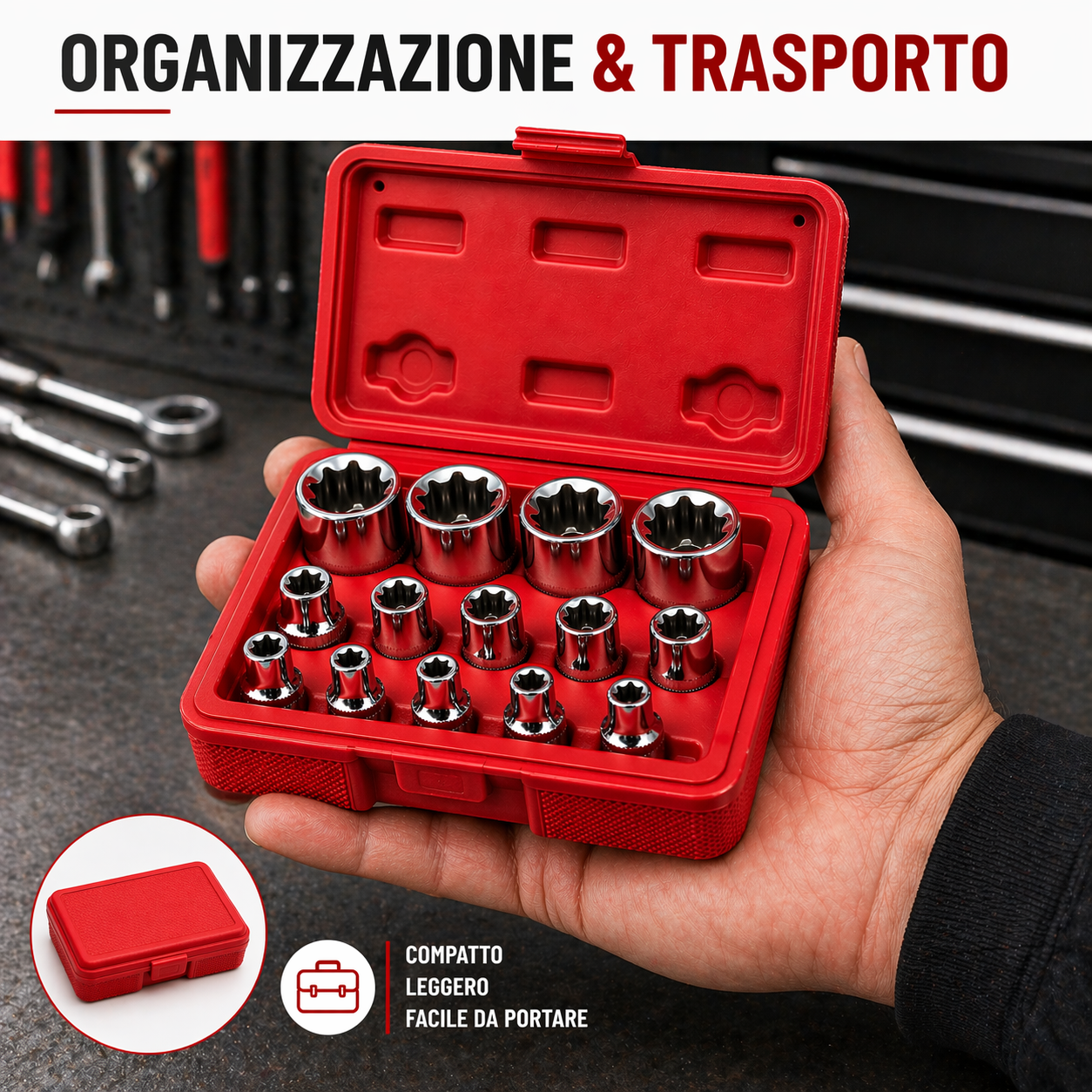 Set di 14 Chiavi a Bussola Torx