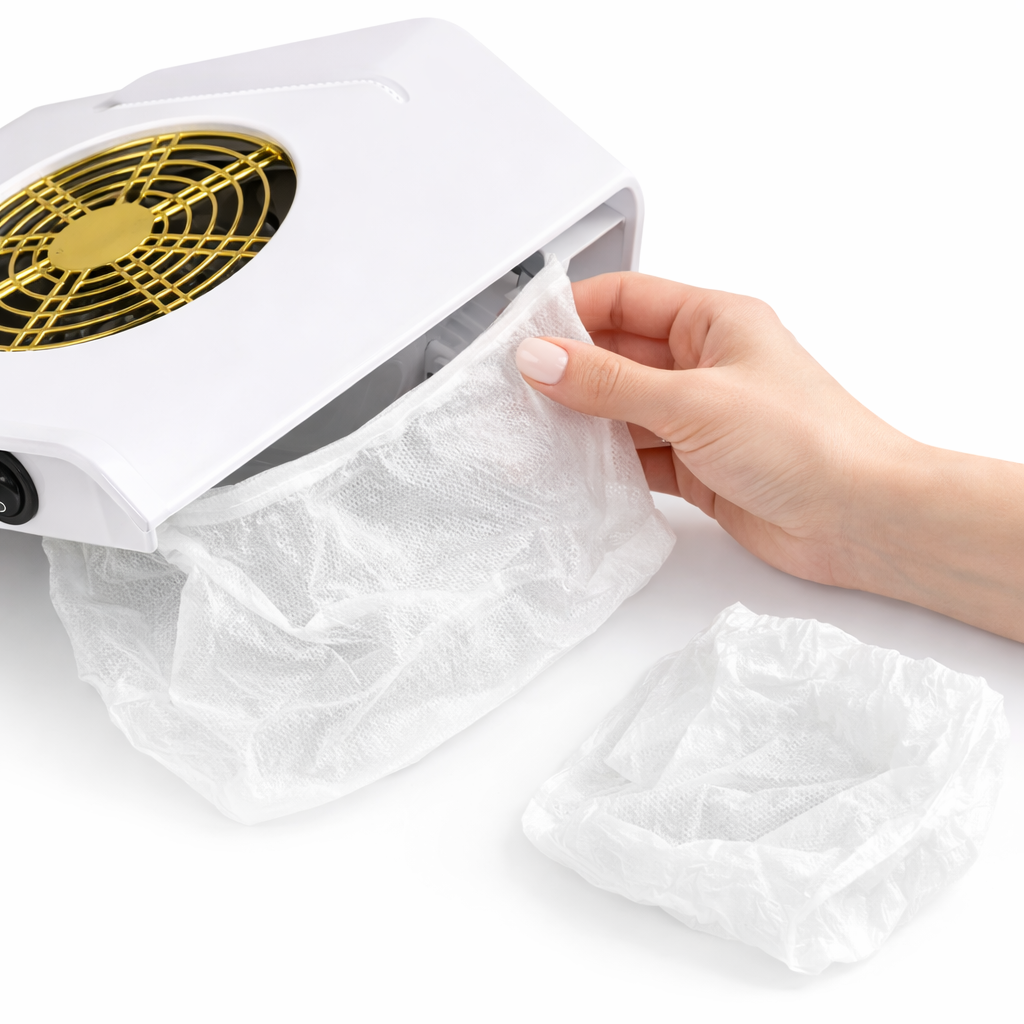 Aspiratore Unghie Bianco con Sacchetto Intercambiabile da 19W