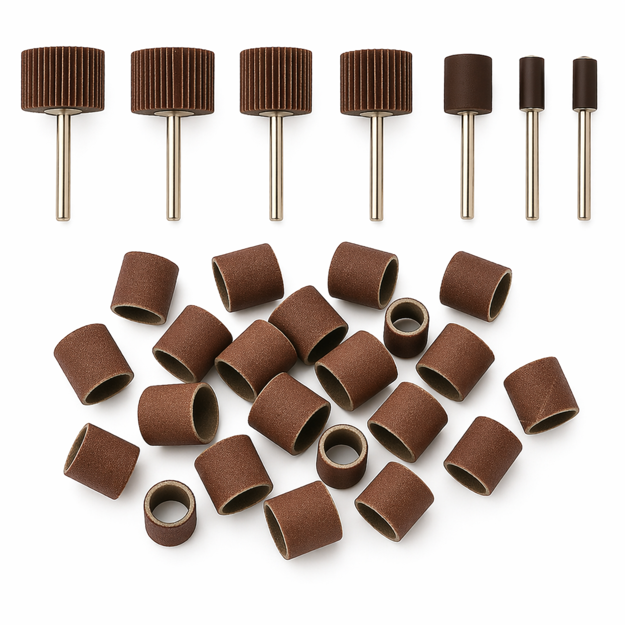 Set di 30 Frese Abrasive e Carta Vetrata