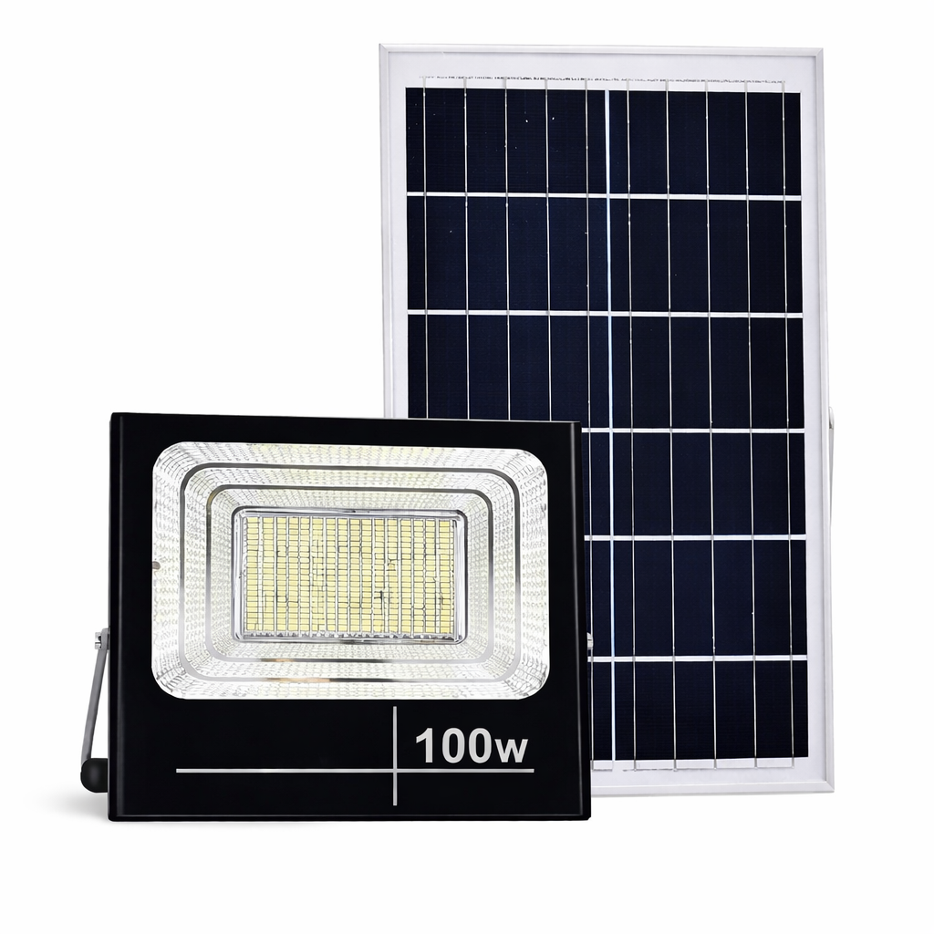 Faro Solare LED 100W con Telecomando