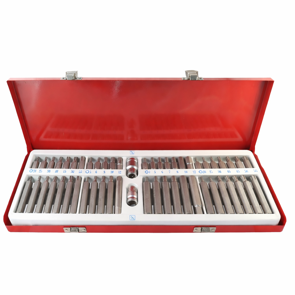 Set di 54 Inserti Chiavi Bussole Torx con Inserti Esagonali H10