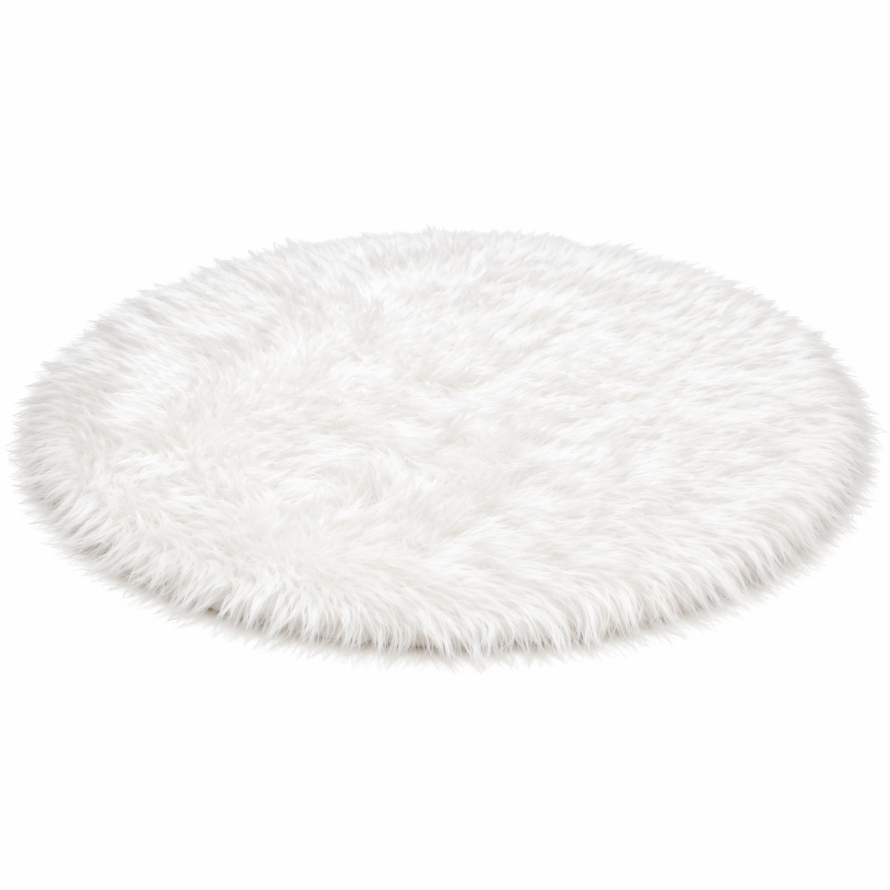 Tappeto Sotto Albero in Finta Pelliccia 120 cm