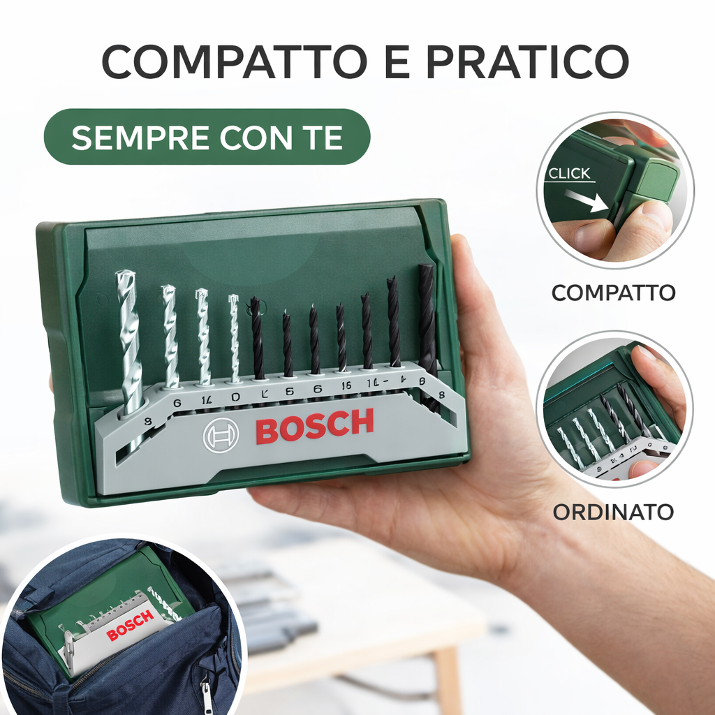 Bosch Home and Garden X-Line - Set Mini di 15 Punte