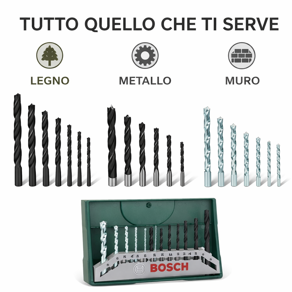 Bosch Home and Garden X-Line - Set Mini di 15 Punte