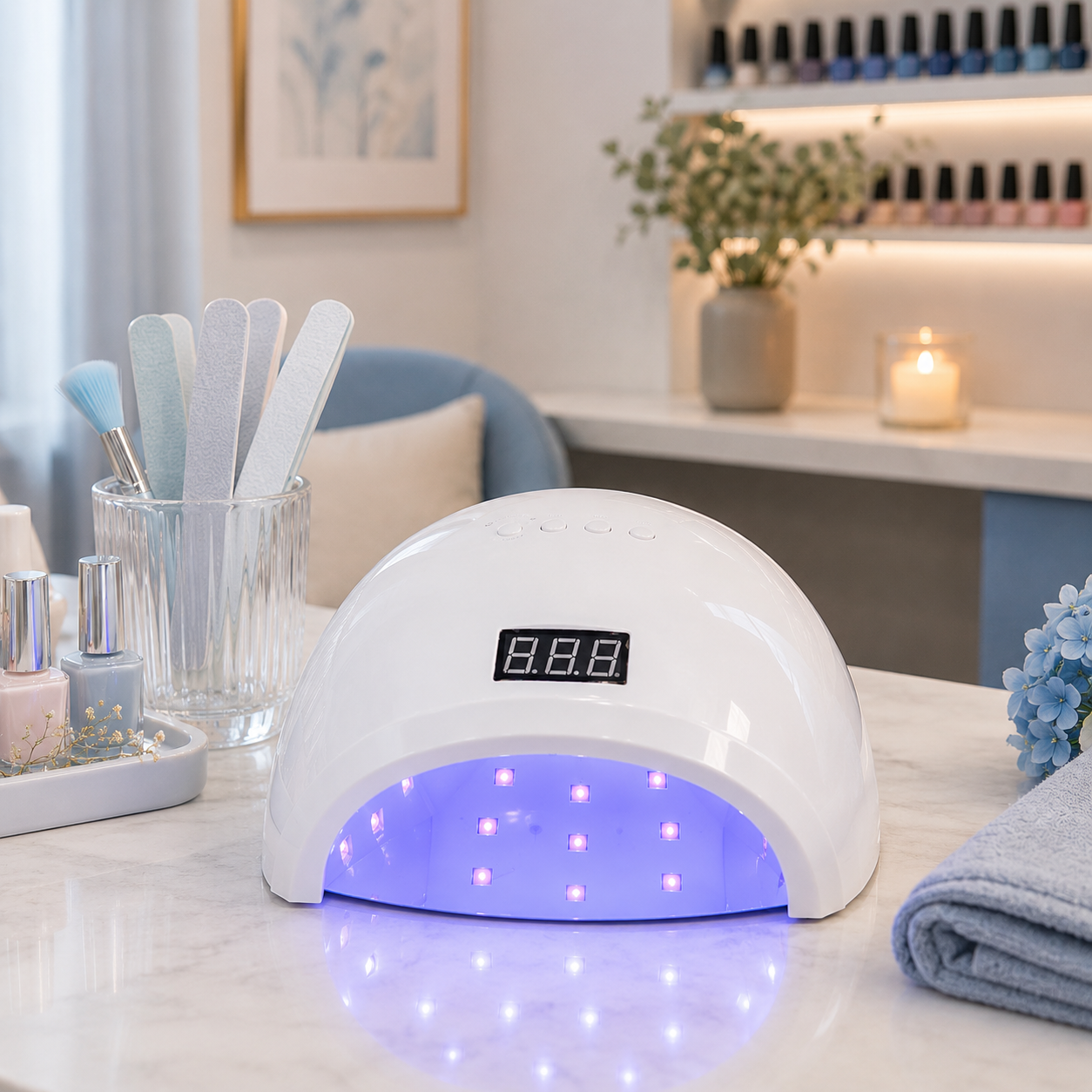 Lampada UV LED Professionale per Unghie con Timer Digitale
