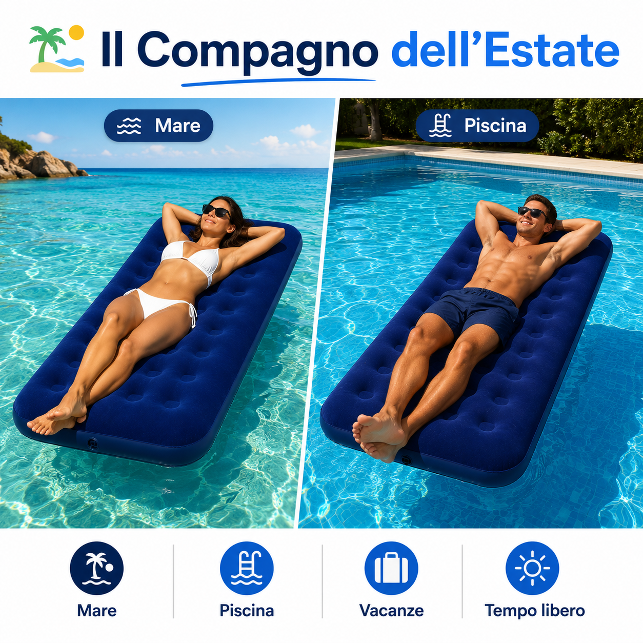 Materassino Gonfiabile Leggero e Compatto