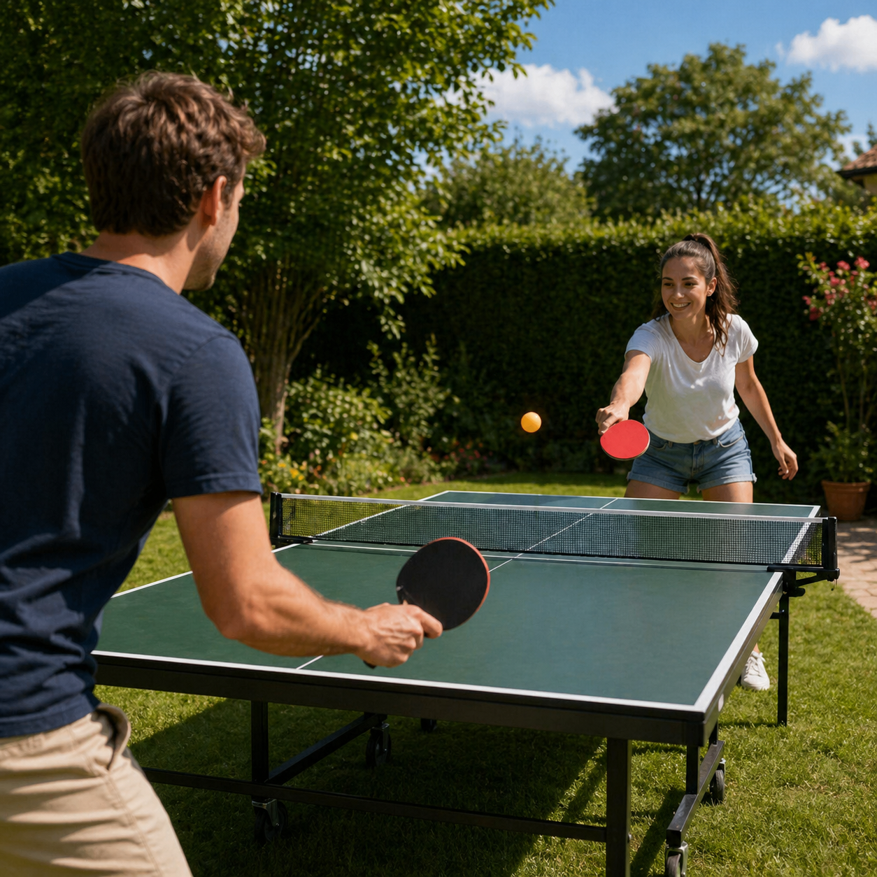 Set Racchette Ping Pong con 3 Palline