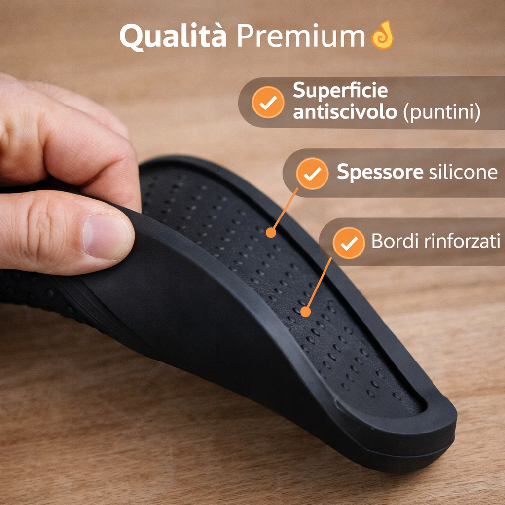 Tappetino Pressino per Caffè in Silicone Nero