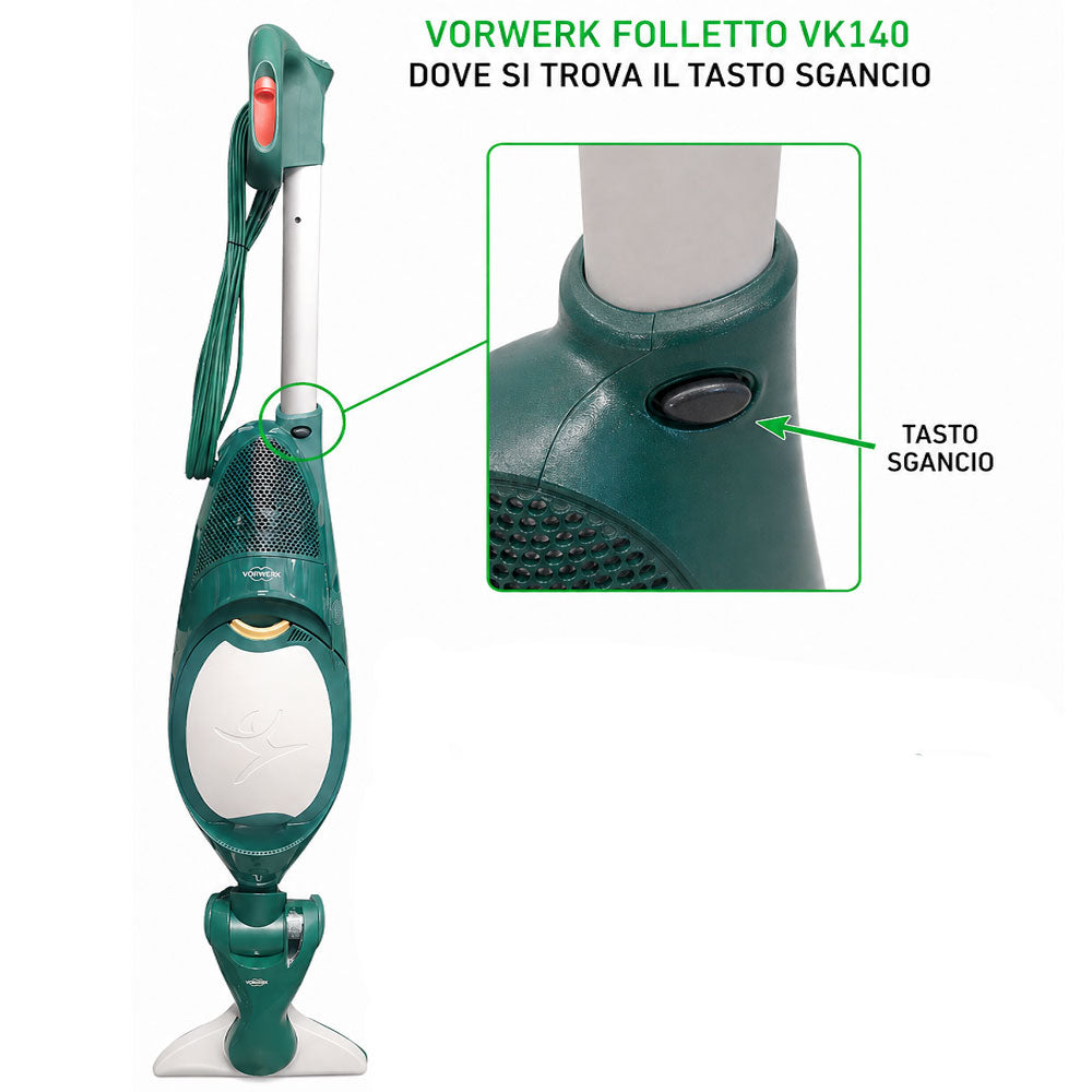 Tasto Sgancio Bastone Folletto Vorwerk VK 140