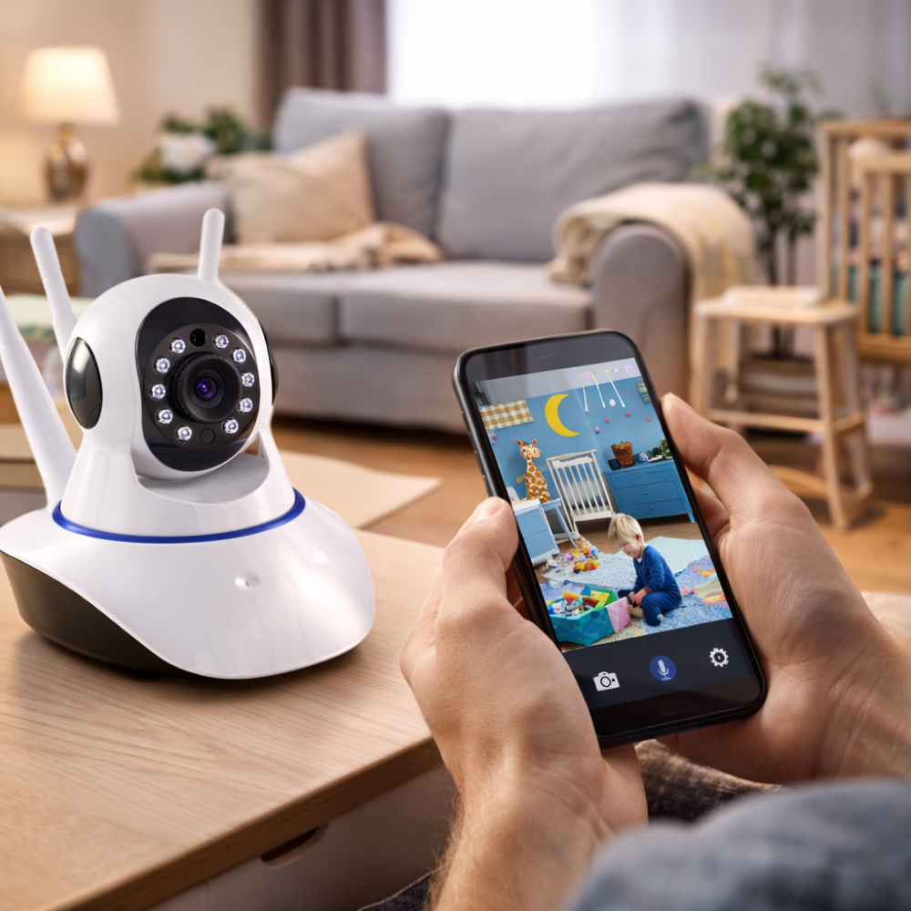 Telecamera IP Wireless con 3 Antenne