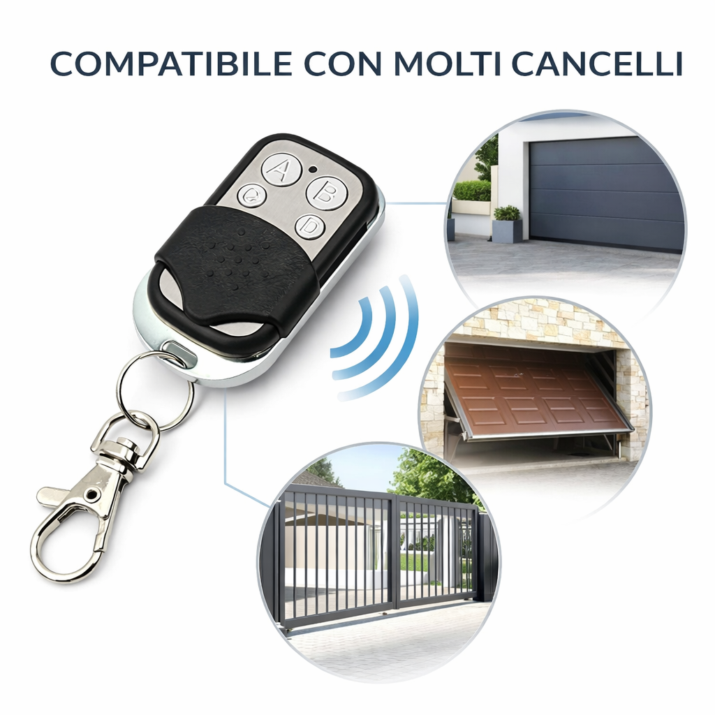 Set da 3 Telecomandi Universali per Cancello Automatico