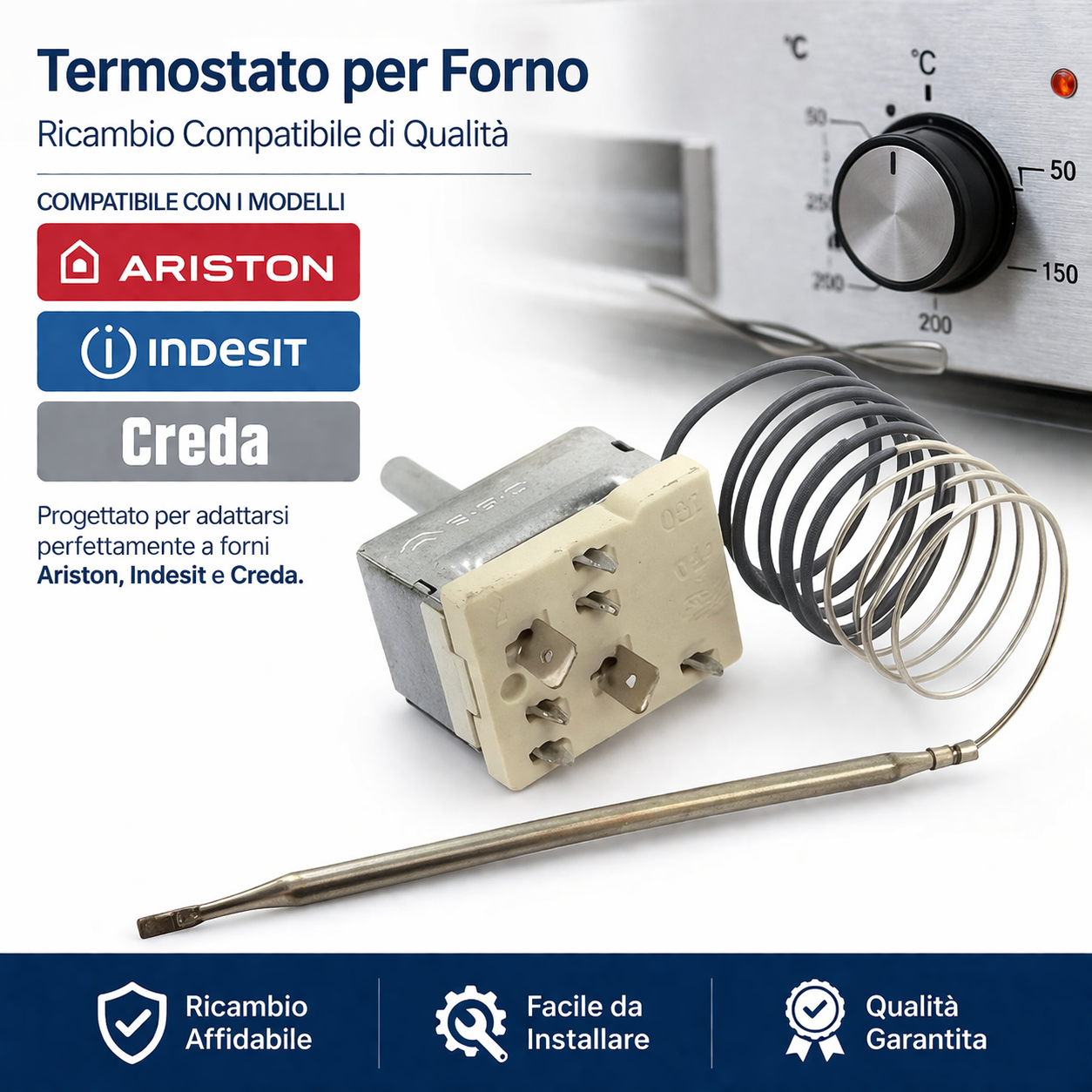 Termostato per Forno Hotpoint 45-250 Gradi