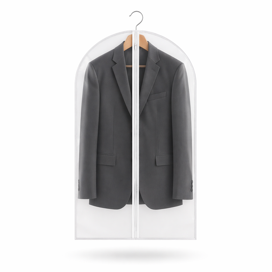 Copriabiti 60×100 cm Trasparente Antipolvere Riutilizzabile per Vestiti, Giacche e Cappotti