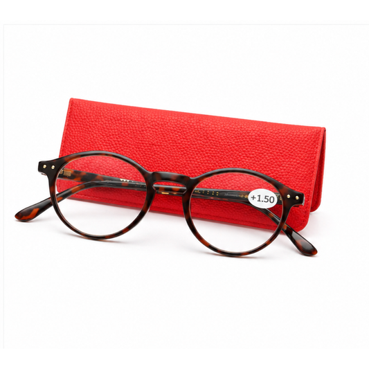 Occhiali da Lettura +1.50 con Custodia Rossa