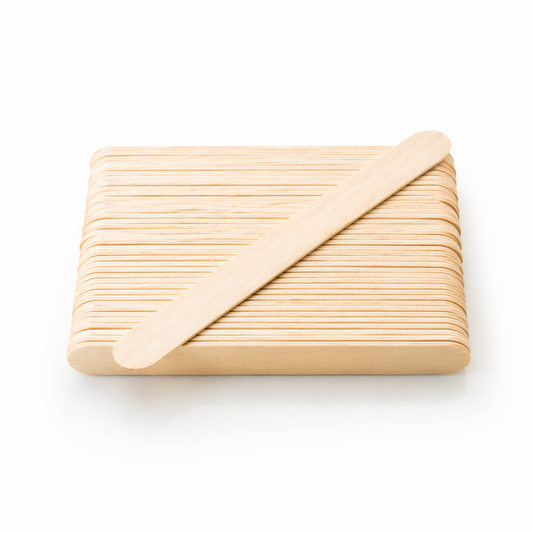 50 Spatole Stendi Cera in Legno per Depilazione Igienica e Professionale