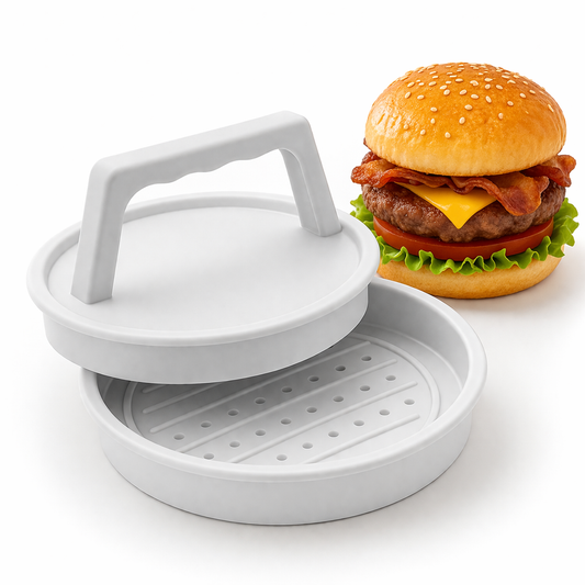 Stampo Manuale per Hamburger in Plastica Antiaderente