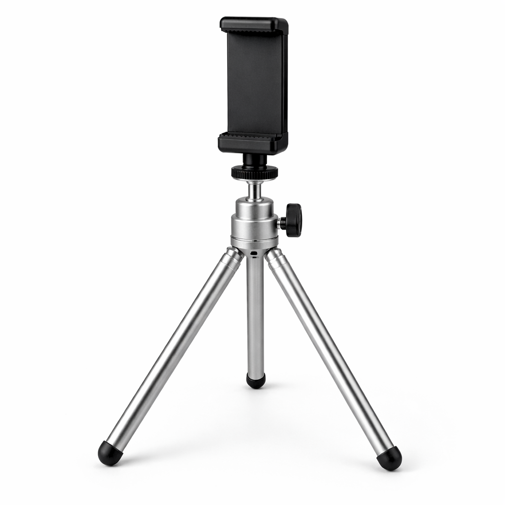 Treppiede a Tre Sezioni con Supporto Smartphone