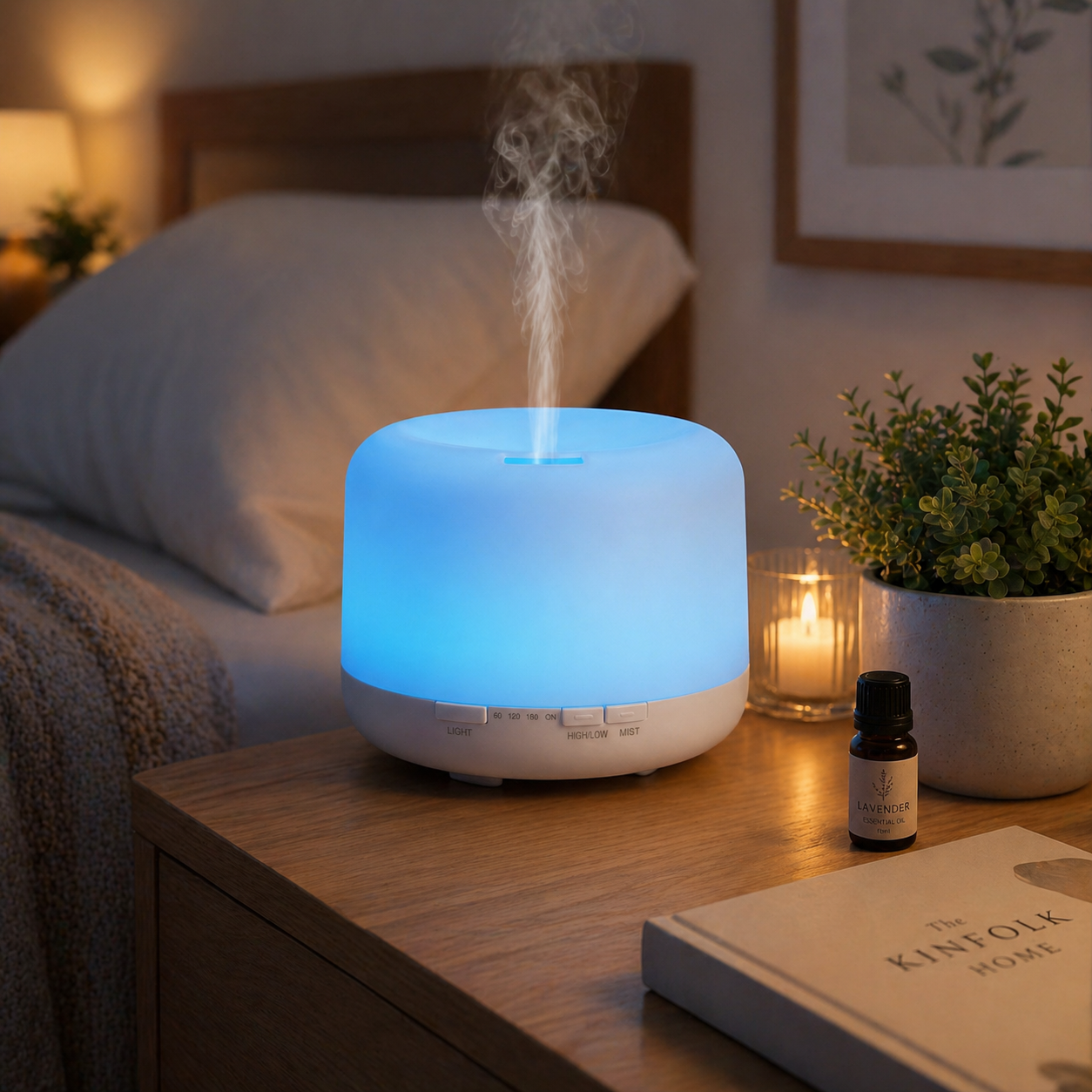 Diffusore Oli Essenziali 500ml con 7 LED e Telecomando