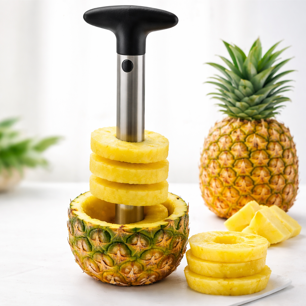 Taglia Ananas in Acciaio Inox con Manico Rimovibile