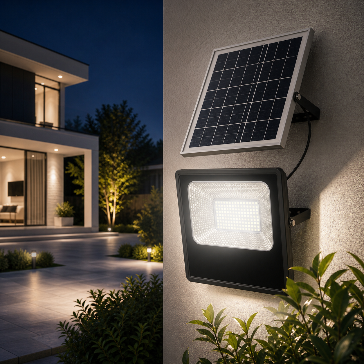 Faro LED con Pannello Solare 400W