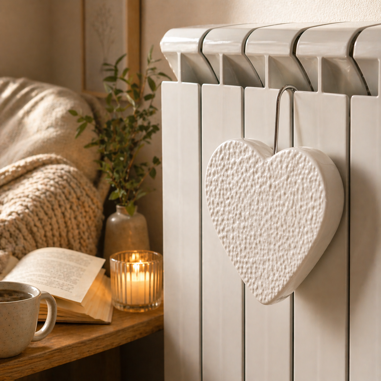 Umidificatore per Termosifone a Forma di Cuore