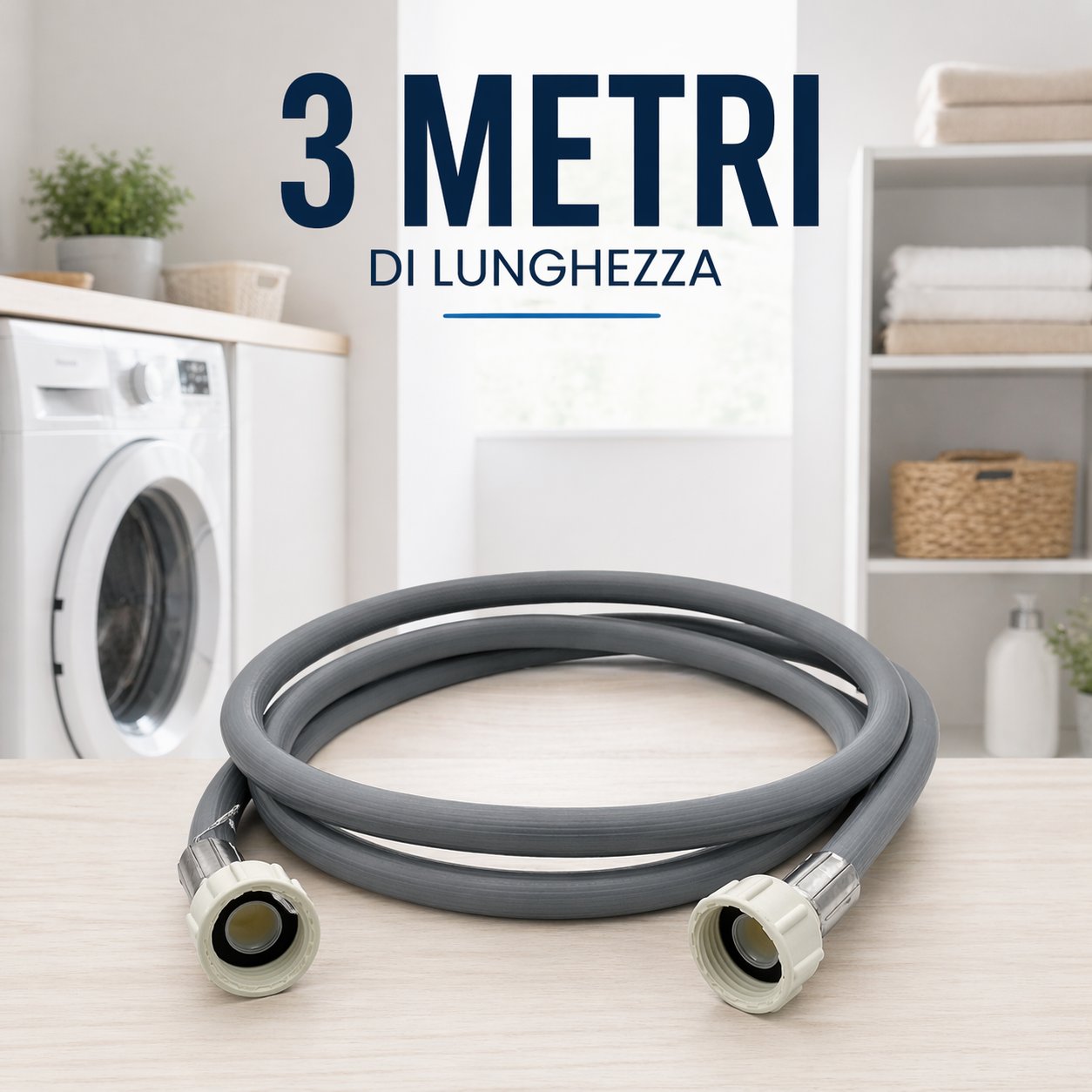 Tubo Carico per Lavatrice 3 Metri