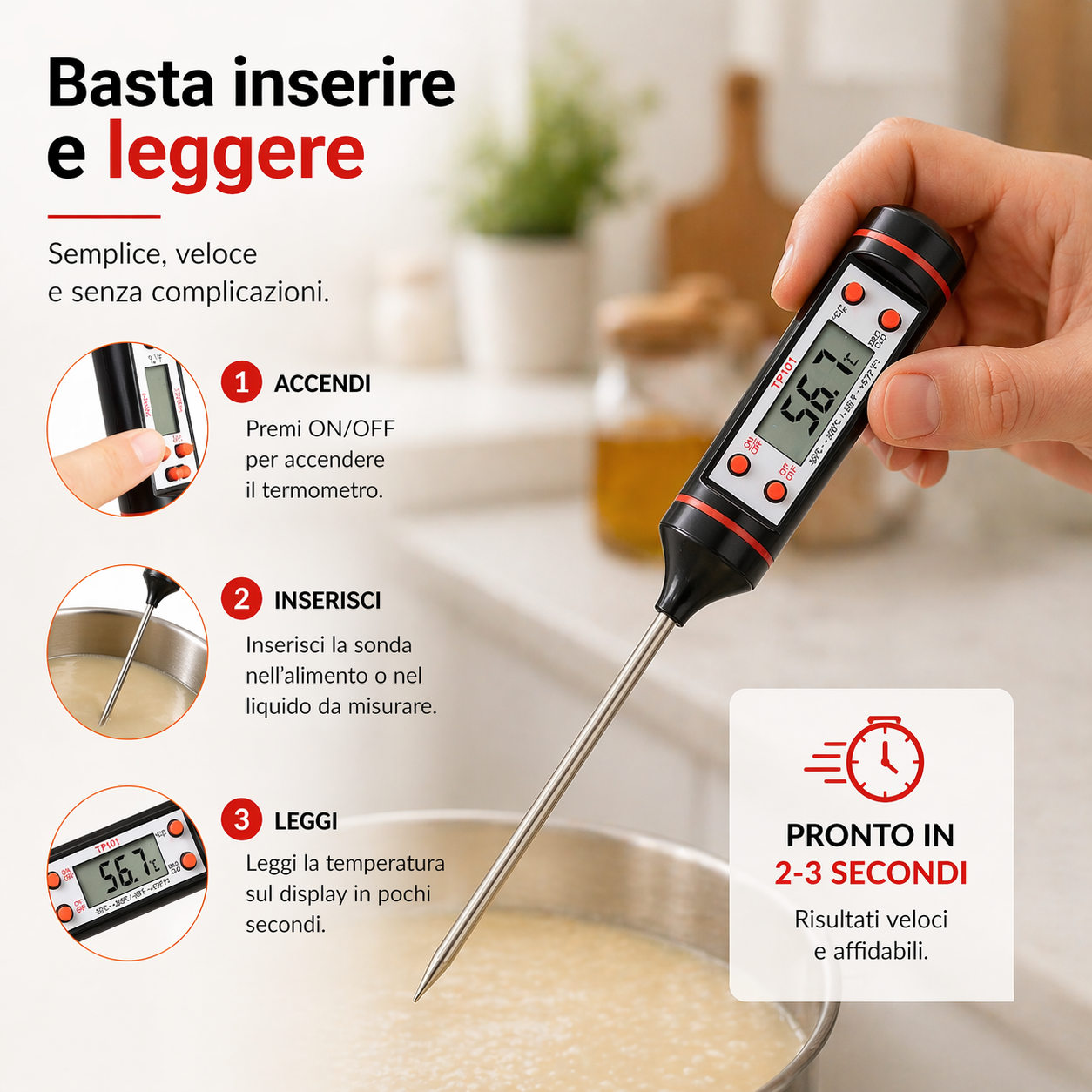 Termometro Digitale da Cucina