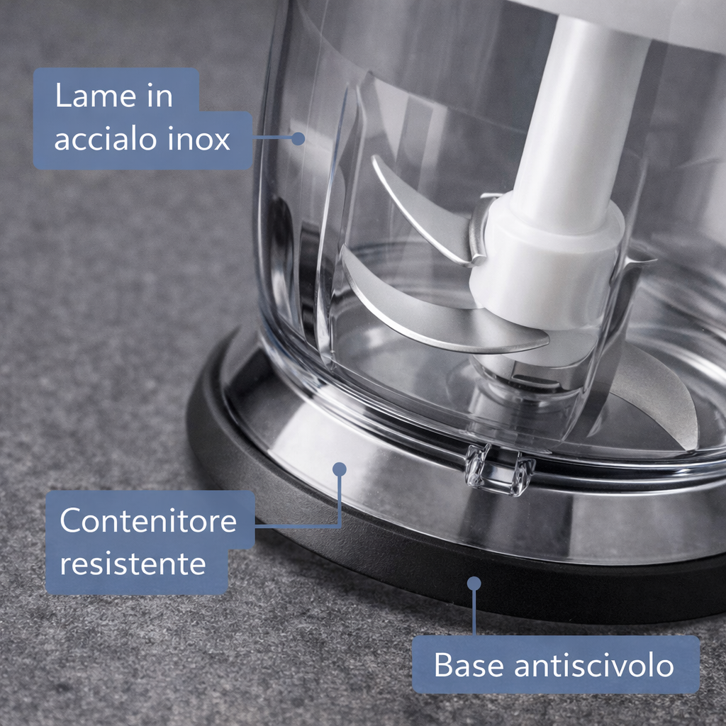 Braun MQ20 Mini Tritatutto - Accessorio per Minipimer, Bianco