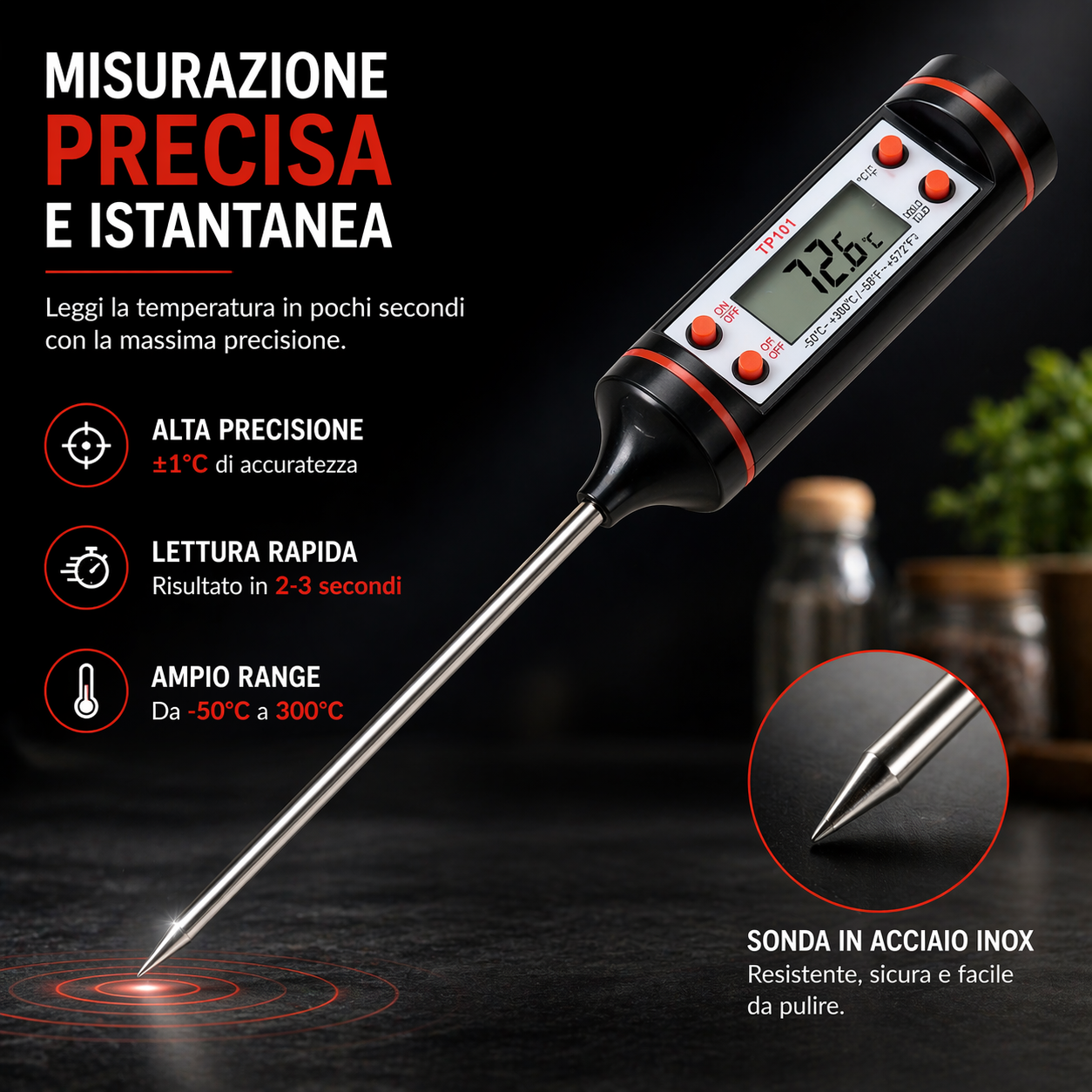 Termometro Digitale da Cucina