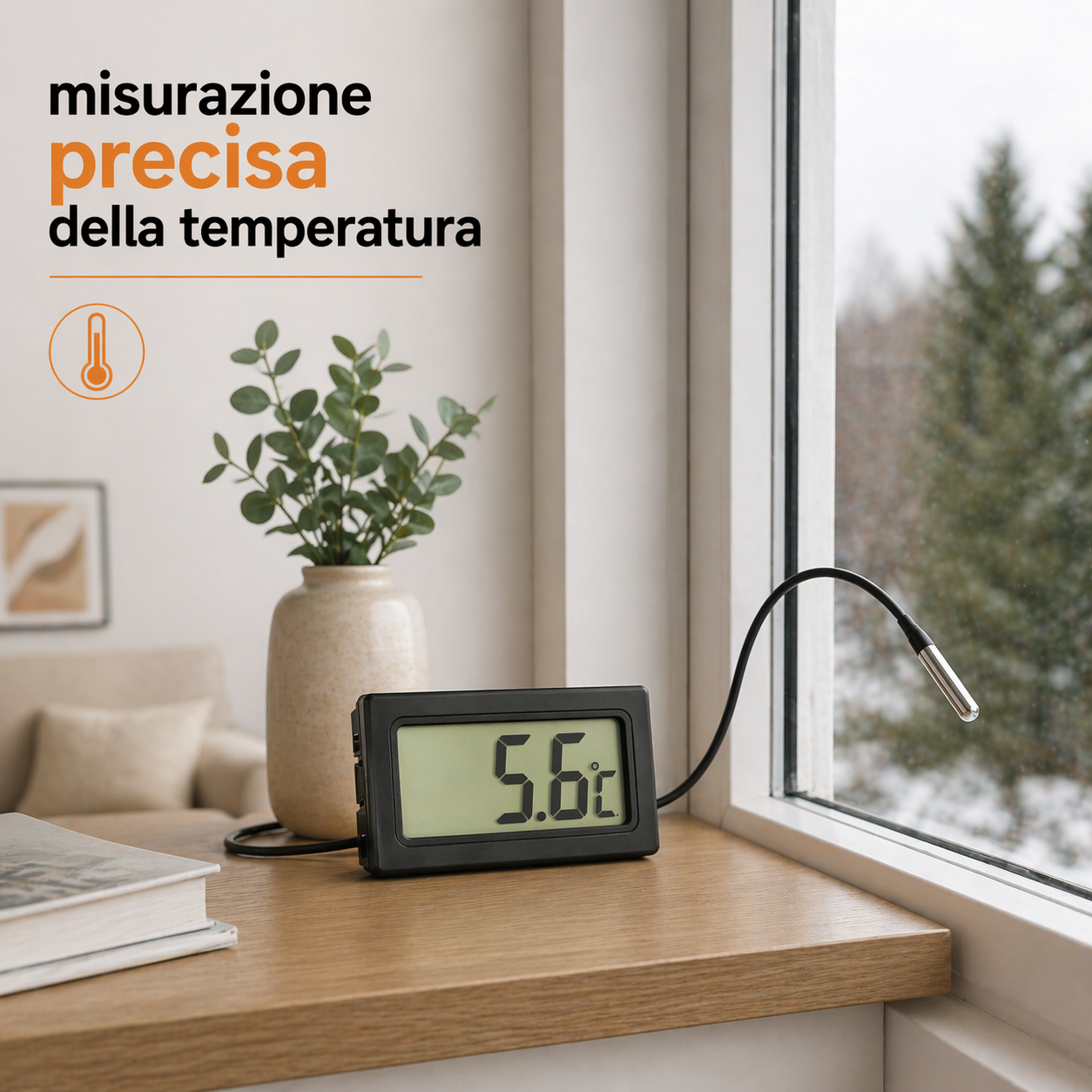 Termometro Interno/Esterno con Sonda