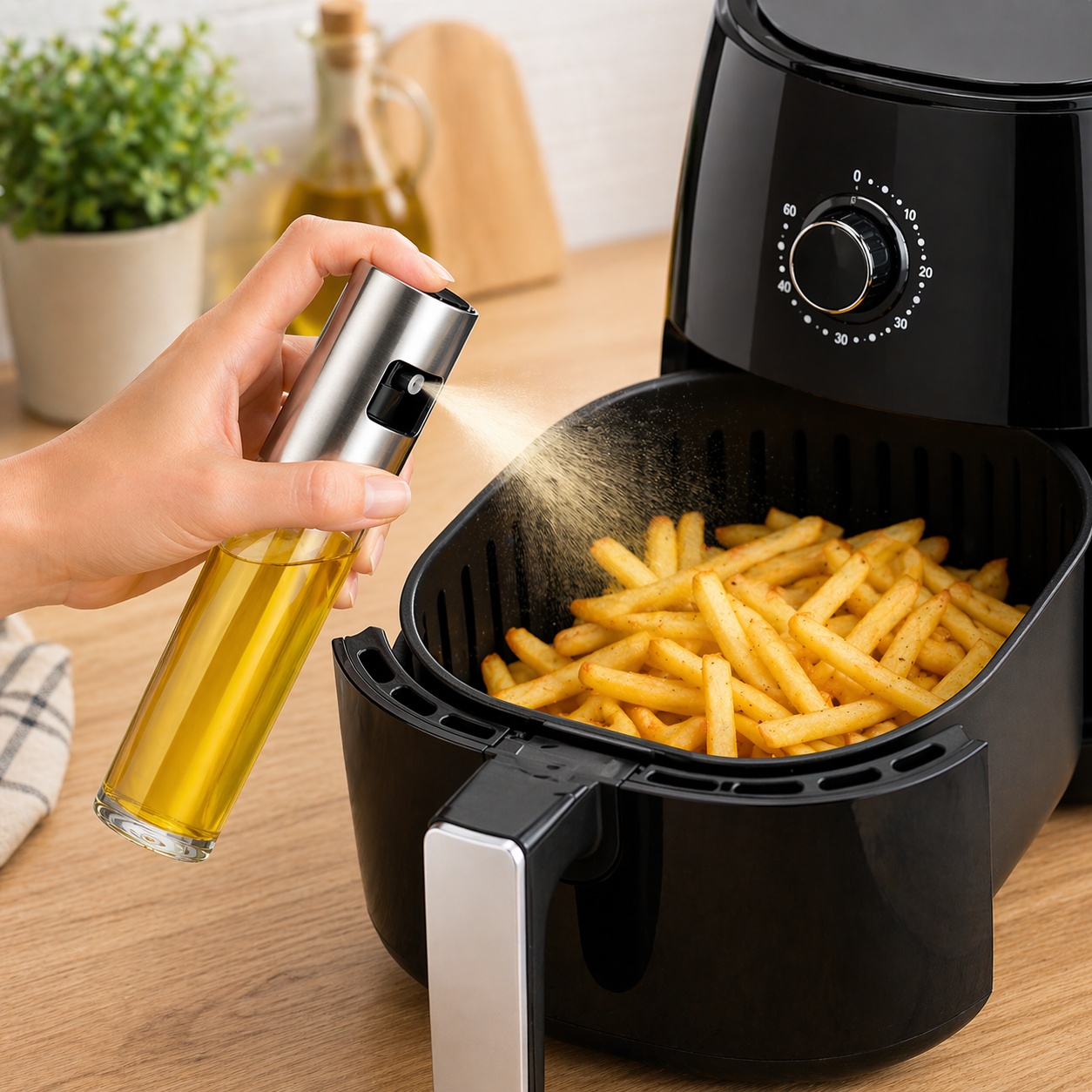 Spruzzino Olio 100ml per Friggitrice ad Aria per Condimenti Precisi