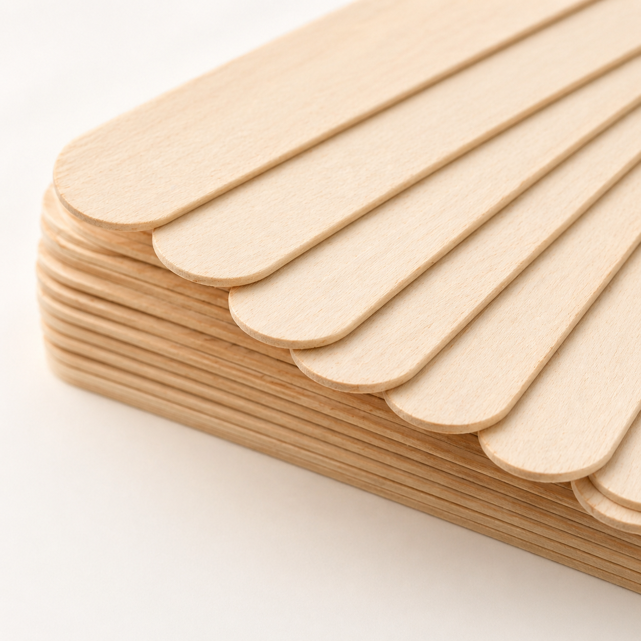 50 Spatole Stendi Cera in Legno per Depilazione Igienica e Professionale