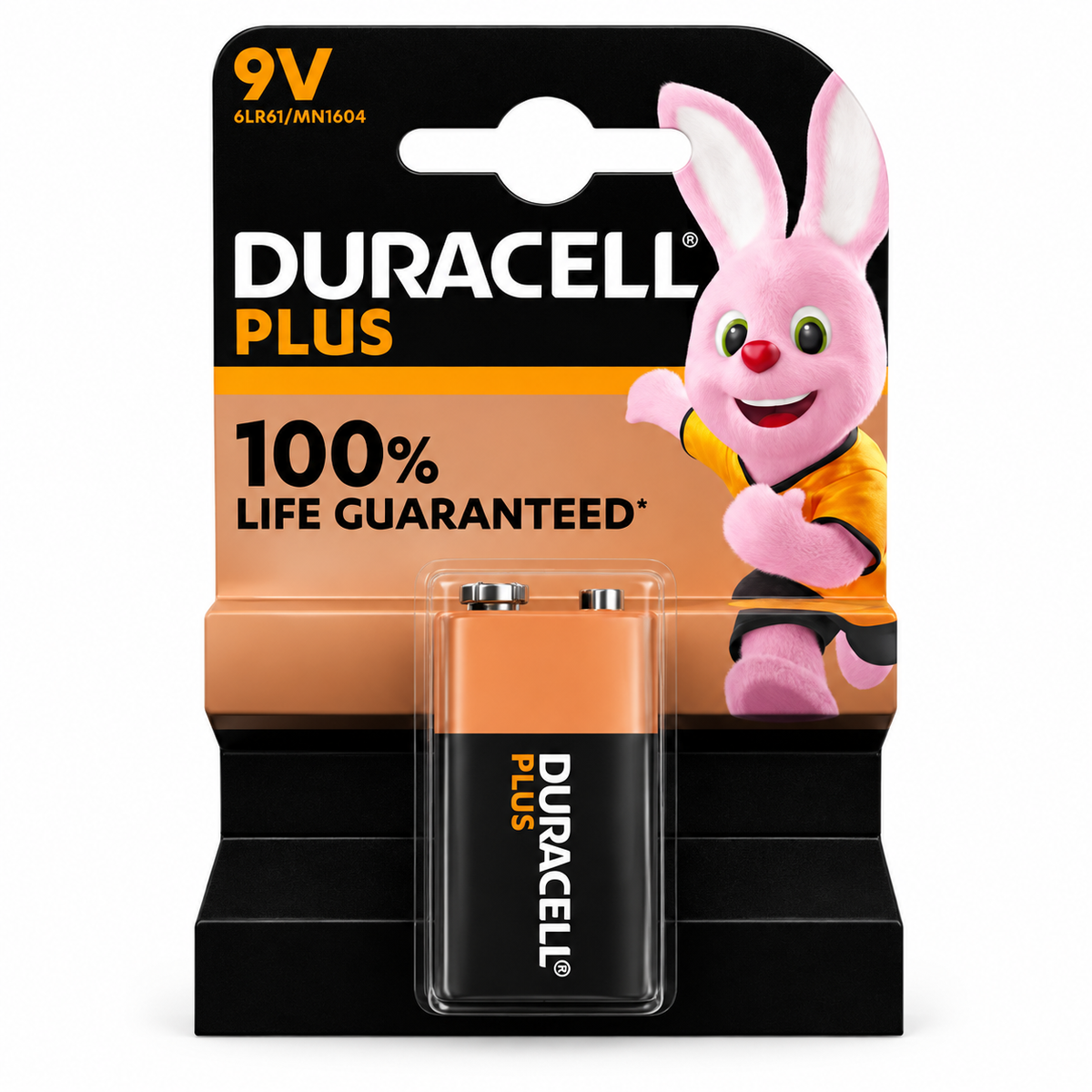 Duracell Plus 9V Batteria Alcalina MN1604