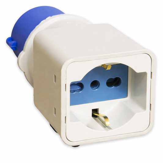 Adattatore Industriale Spina 16A a Presa Schuko Femmina 230V