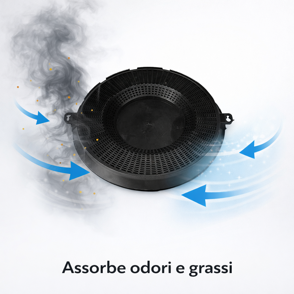 Filtro a Carbone Attivo Mod. 48 per Cappa da Cucina