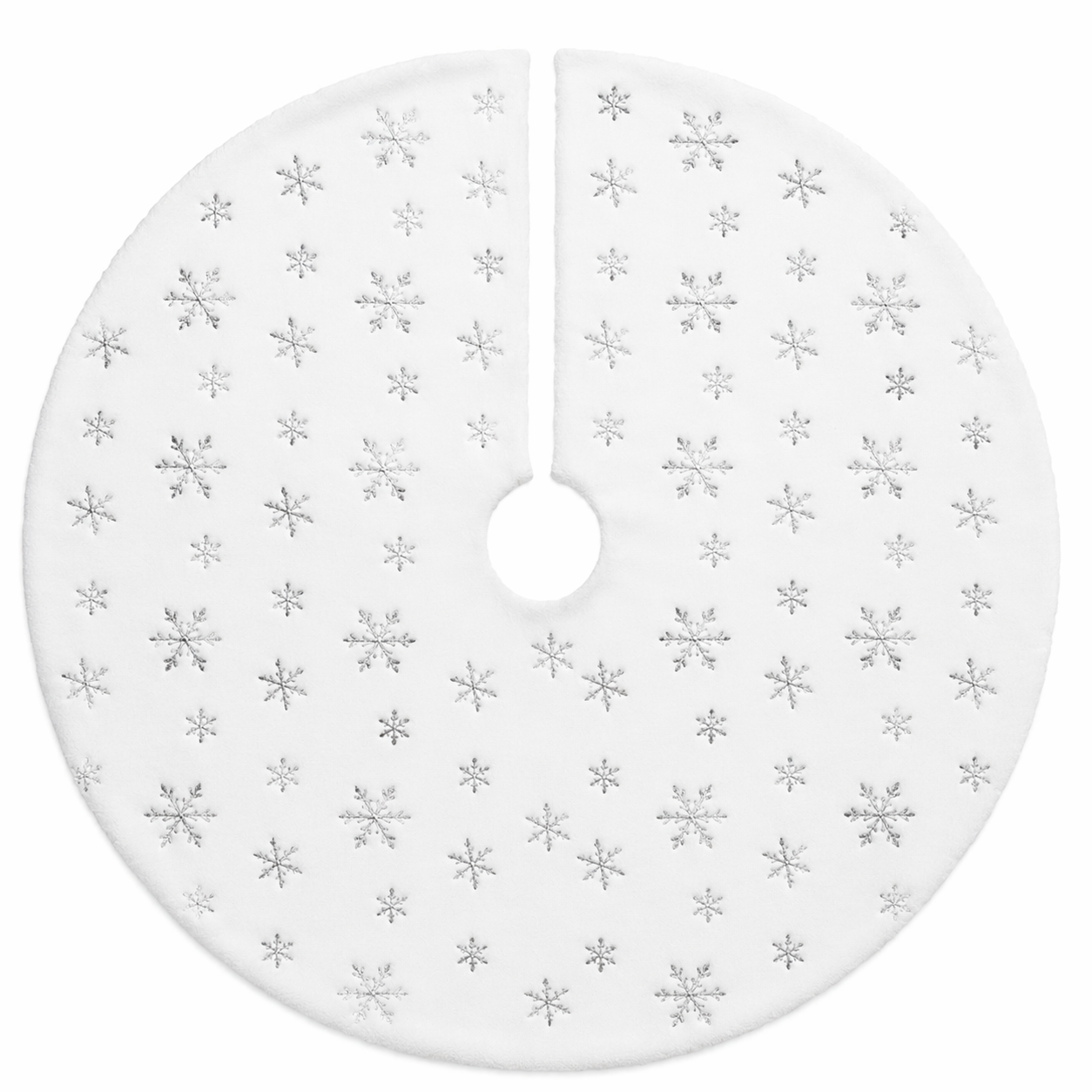 Tappeto Sotto Albero Fiocchi di Neve 120 cm