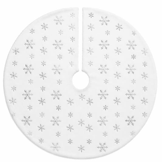 Tappeto Sotto Albero Fiocchi di Neve 120 cm