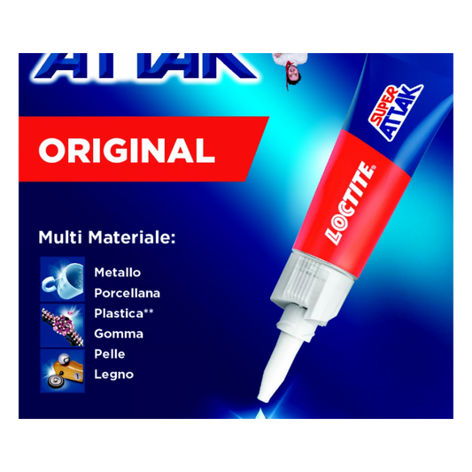 Colla Super Attak Original 3 gr Loctite 3 Pezzi