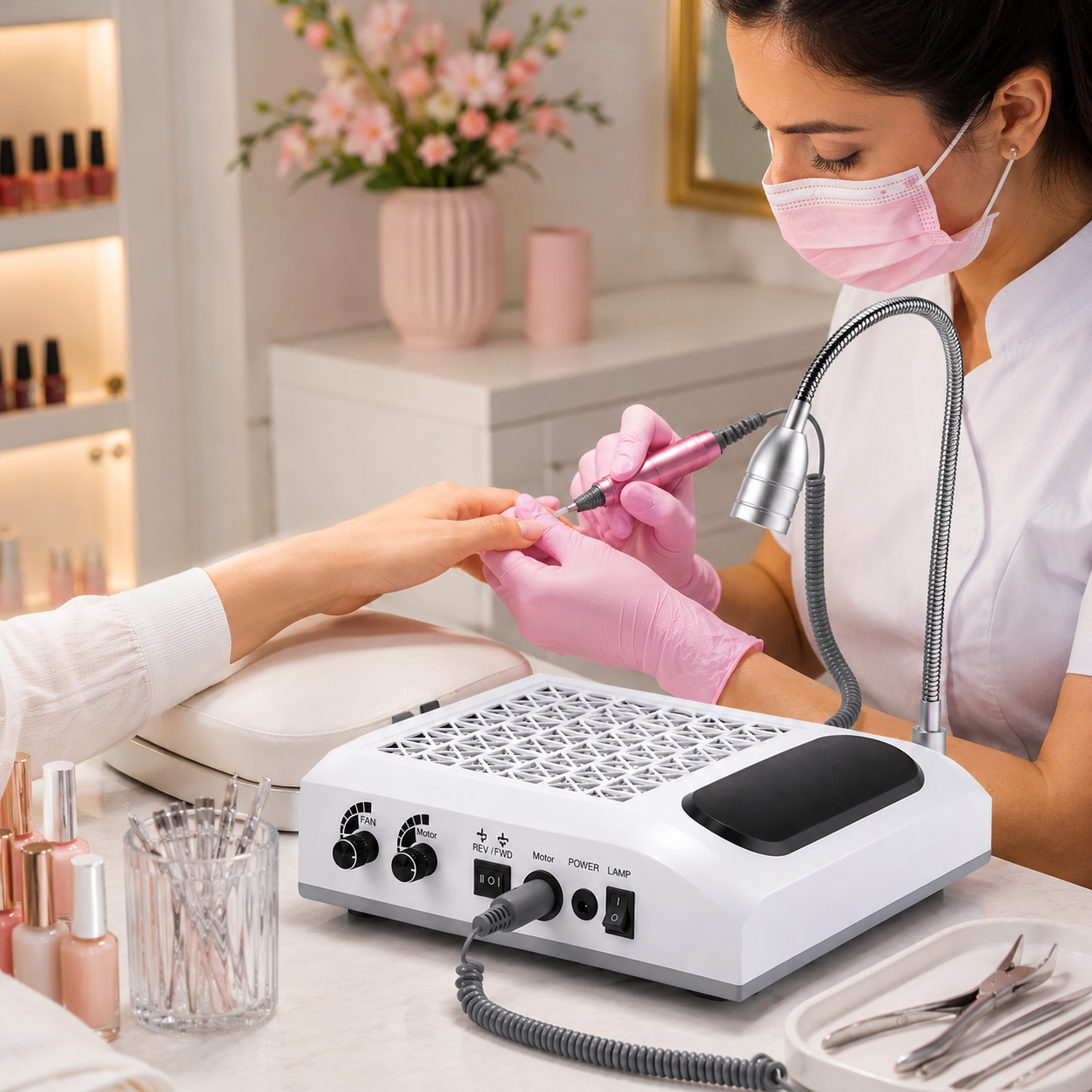 Aspiratore Unghie 4 in 1