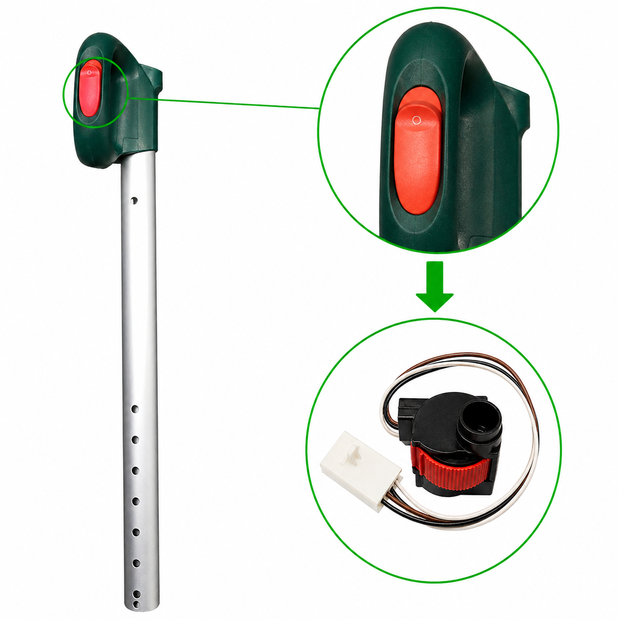 Interruttore Originale Vorwerk Folletto VK 140