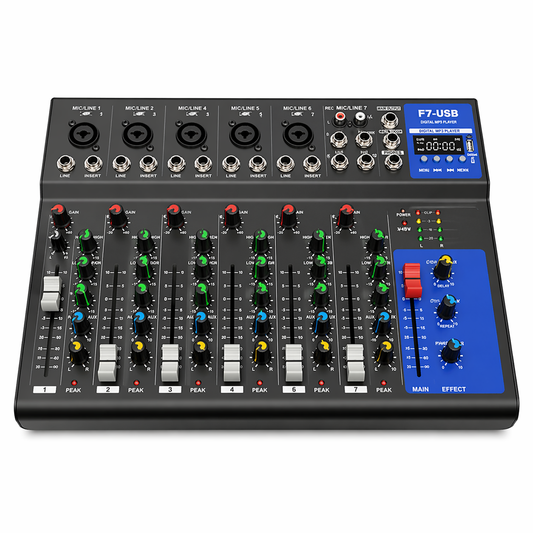 Mixer Audio 7 Canali F7 USB
