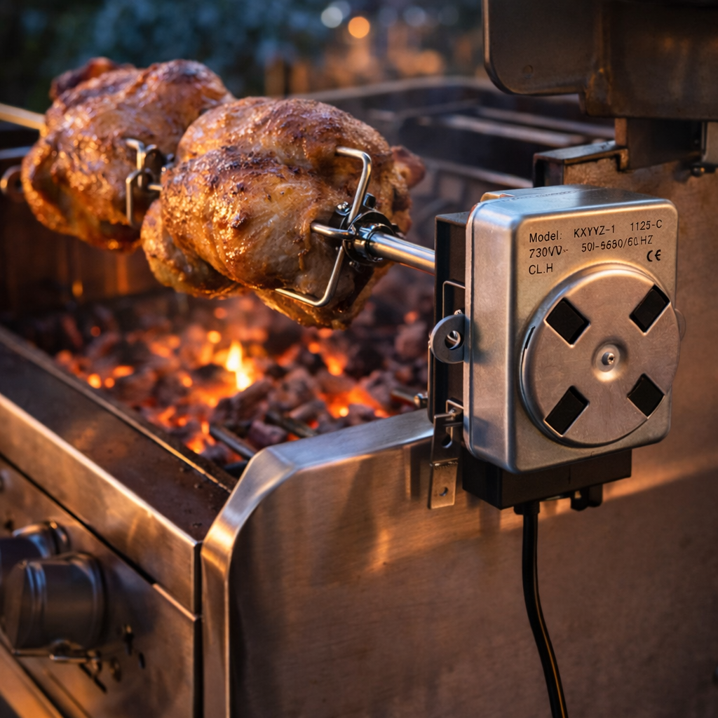 Ricambio Motorino Elettrico per Spiedo, Girarrosto e Barbecue da 6 Watt