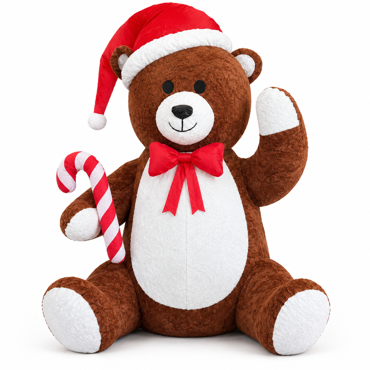 Orso Gonfiabile Natalizio Gigante 200 cm con Luci LED