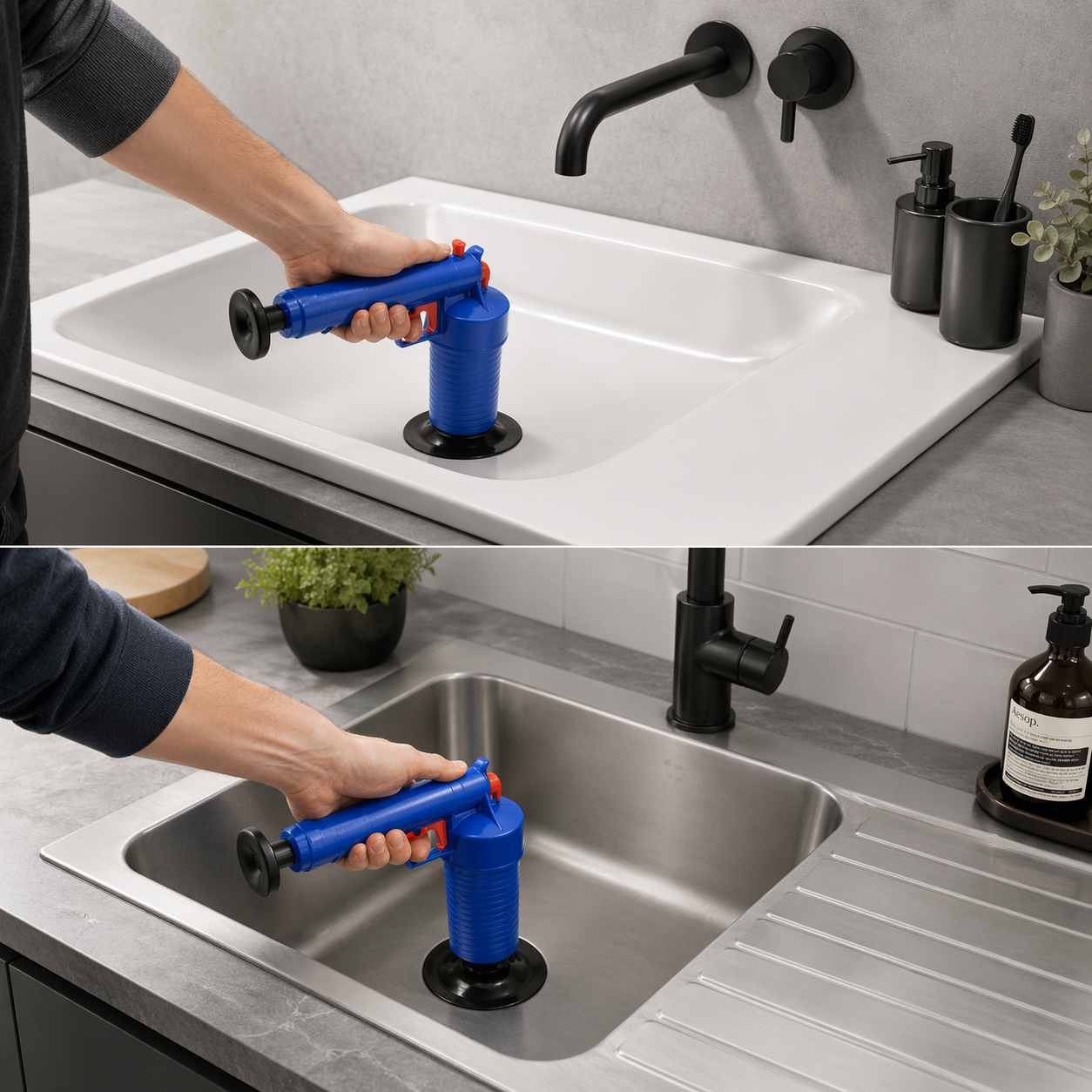 Pistola Sturatubo per Lavandino