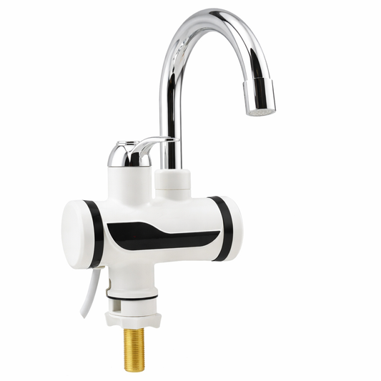 Rubinetto Elettrico Istantaneo con Riscaldamento Acqua – Design Moderno Cromato