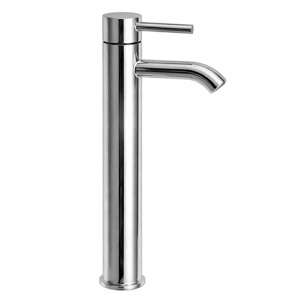 Rubinetto Lavabo Alto Cromato – Miscelatore Monocomando Design Moderno