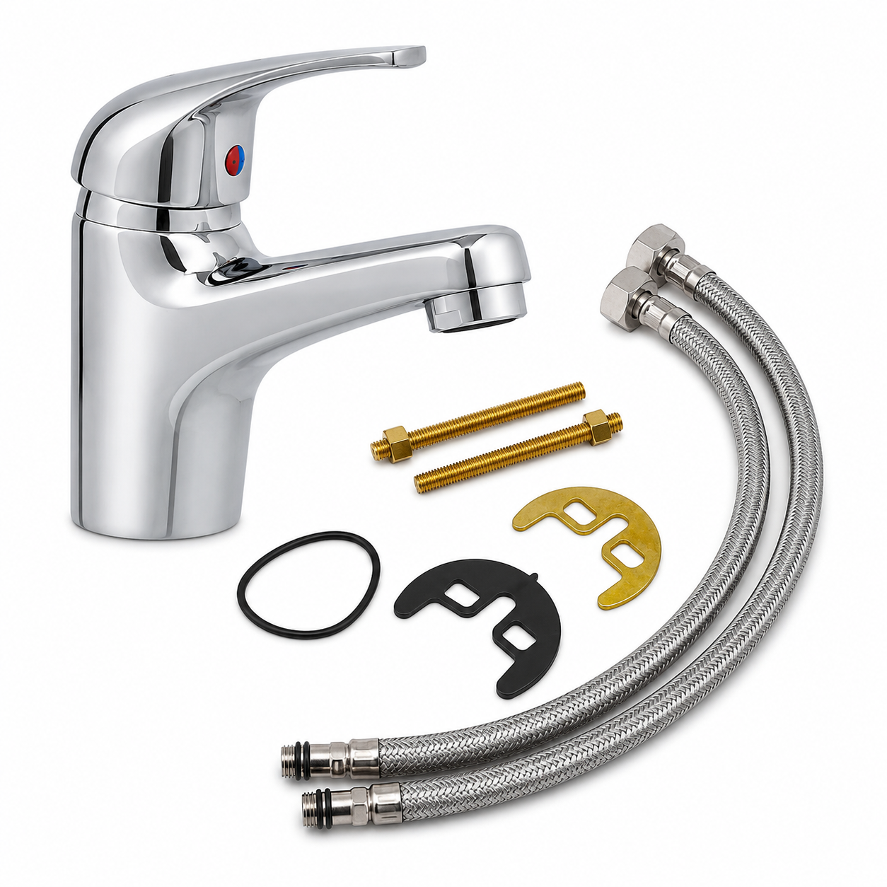 Rubinetto Miscelatore Bagno Cromato Moderno