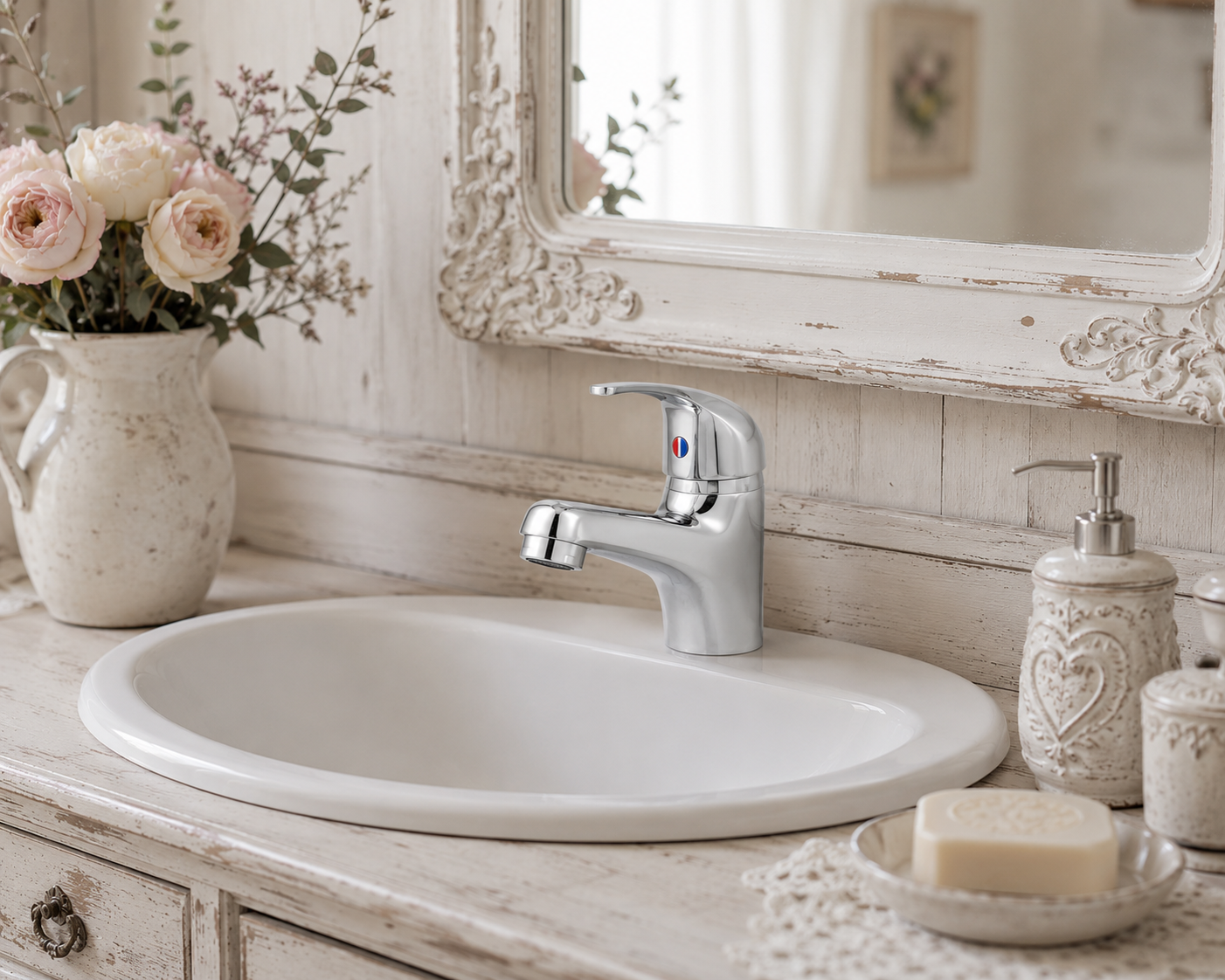 Rubinetto Miscelatore Bagno Cromato Moderno